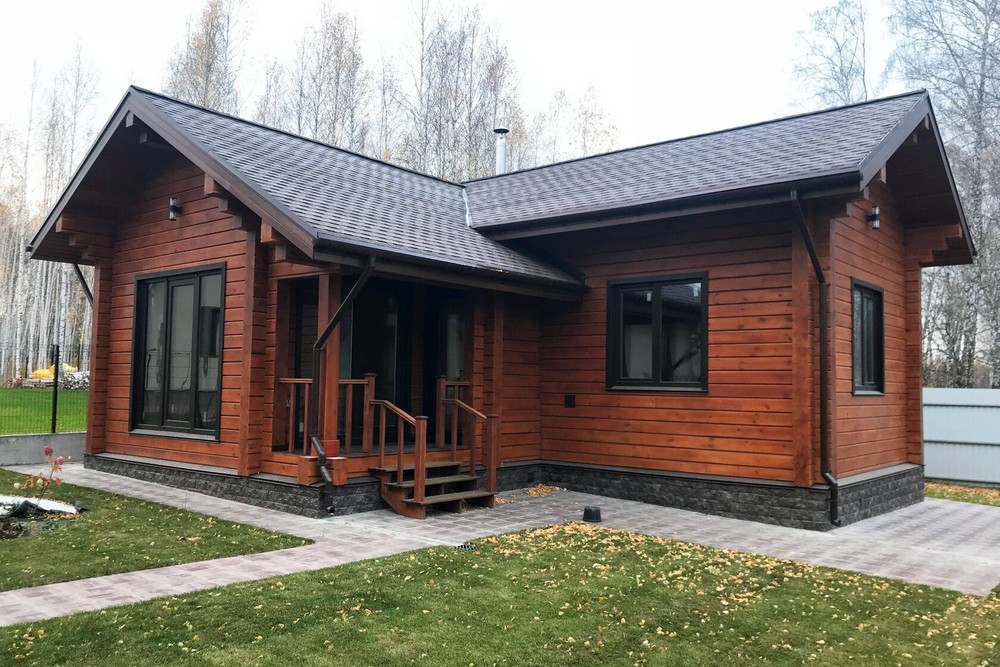 баня из клеёного бруса