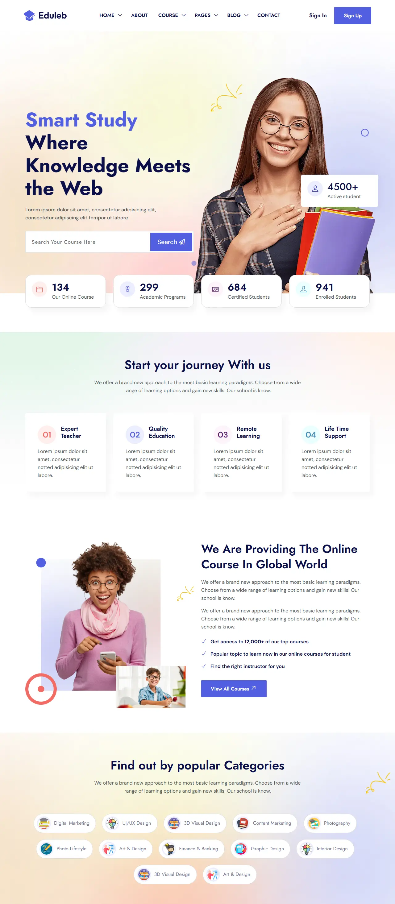 шаблон Eduleb для сайта