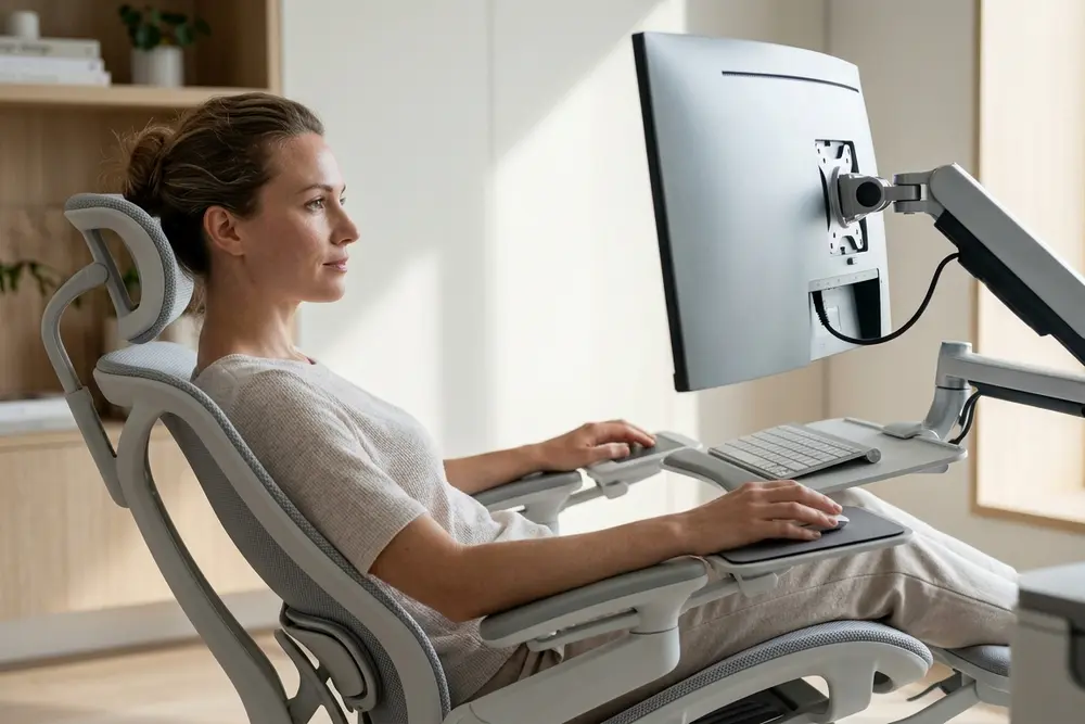 работа полулёжа