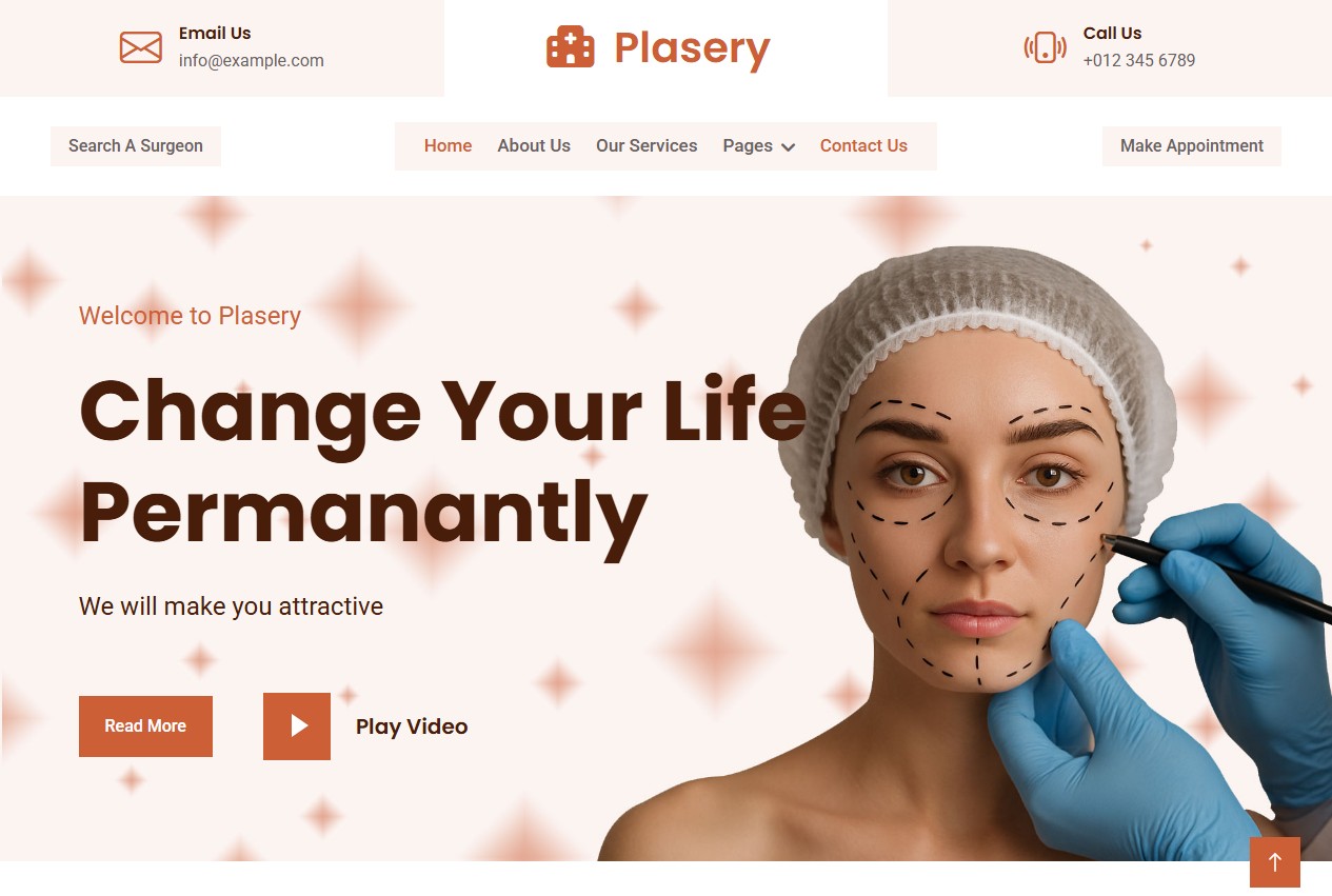 Bootstrap шаблон сайта Plasery