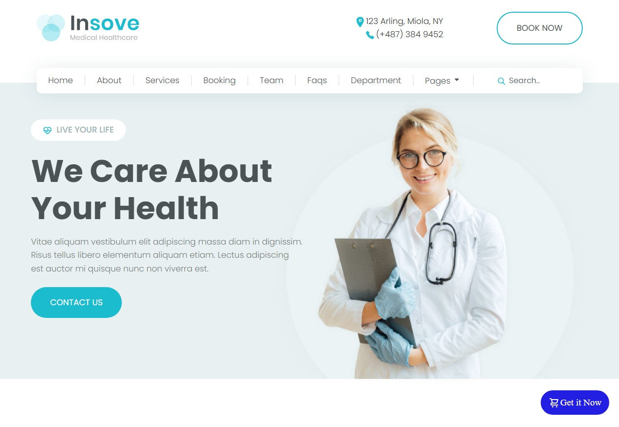 Bootstrap шаблон сайта Insove